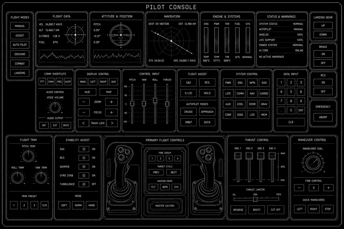Pilot Flight Console